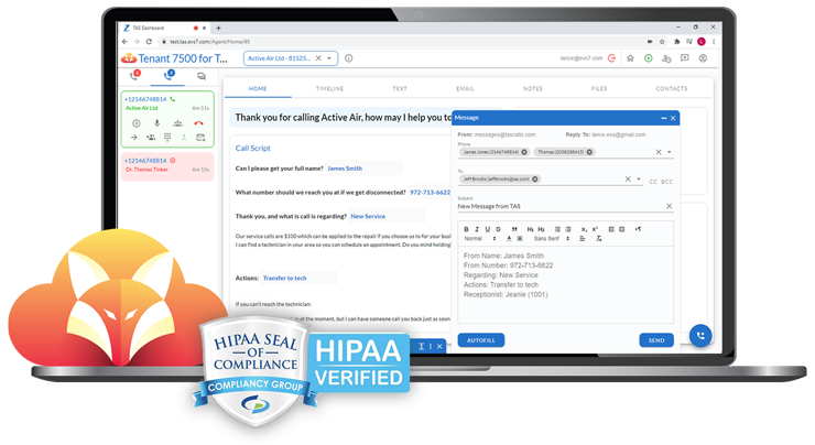 Telephone Answering Software for TAS